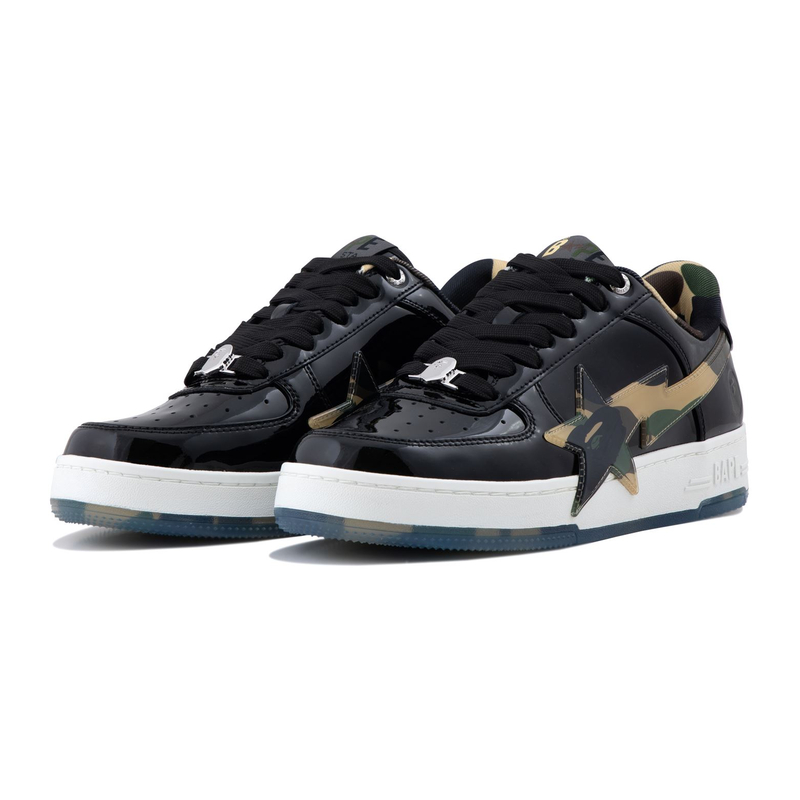Низкие скейтерские кроссовки мужские A BATHING APE, черный — фото 3