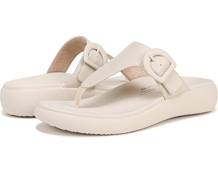 

Сандалии VIONIC Activate Thongs, цвет Cream White Leather