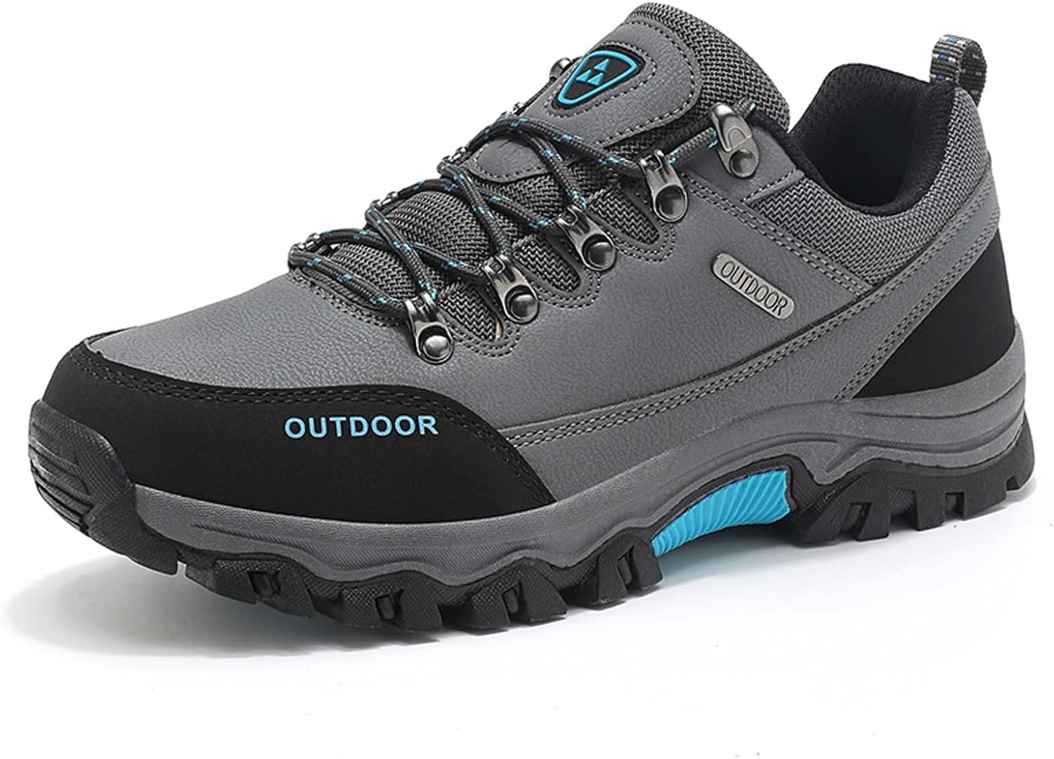 

Мужские походные ботинки большого размера для улицы, низкие кроссовки для ходьбы, прочная, легкая и удобная обувь Generic, серый