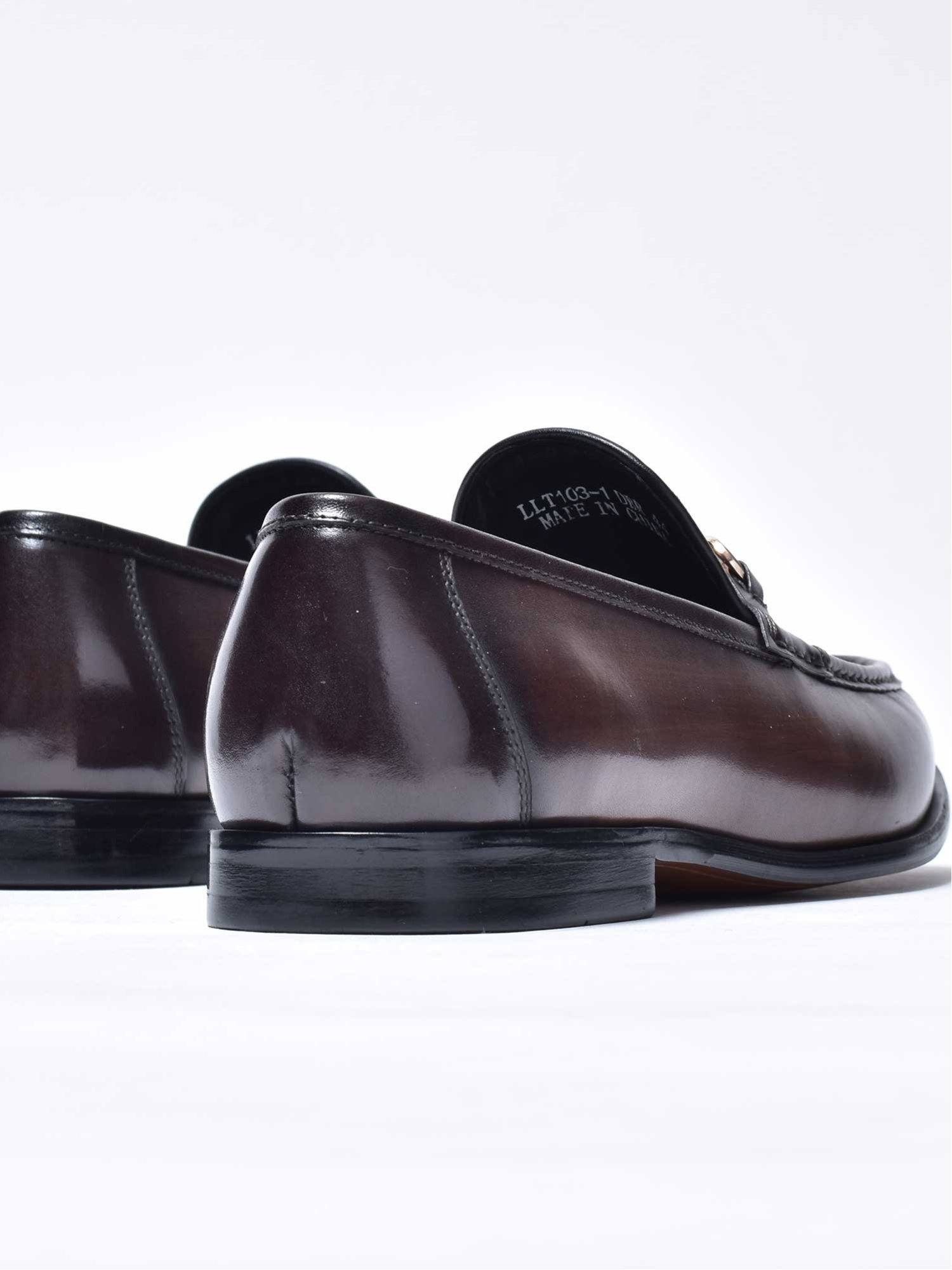 Кожаные лоферы LUCIUS, Dark Brown — фото 3