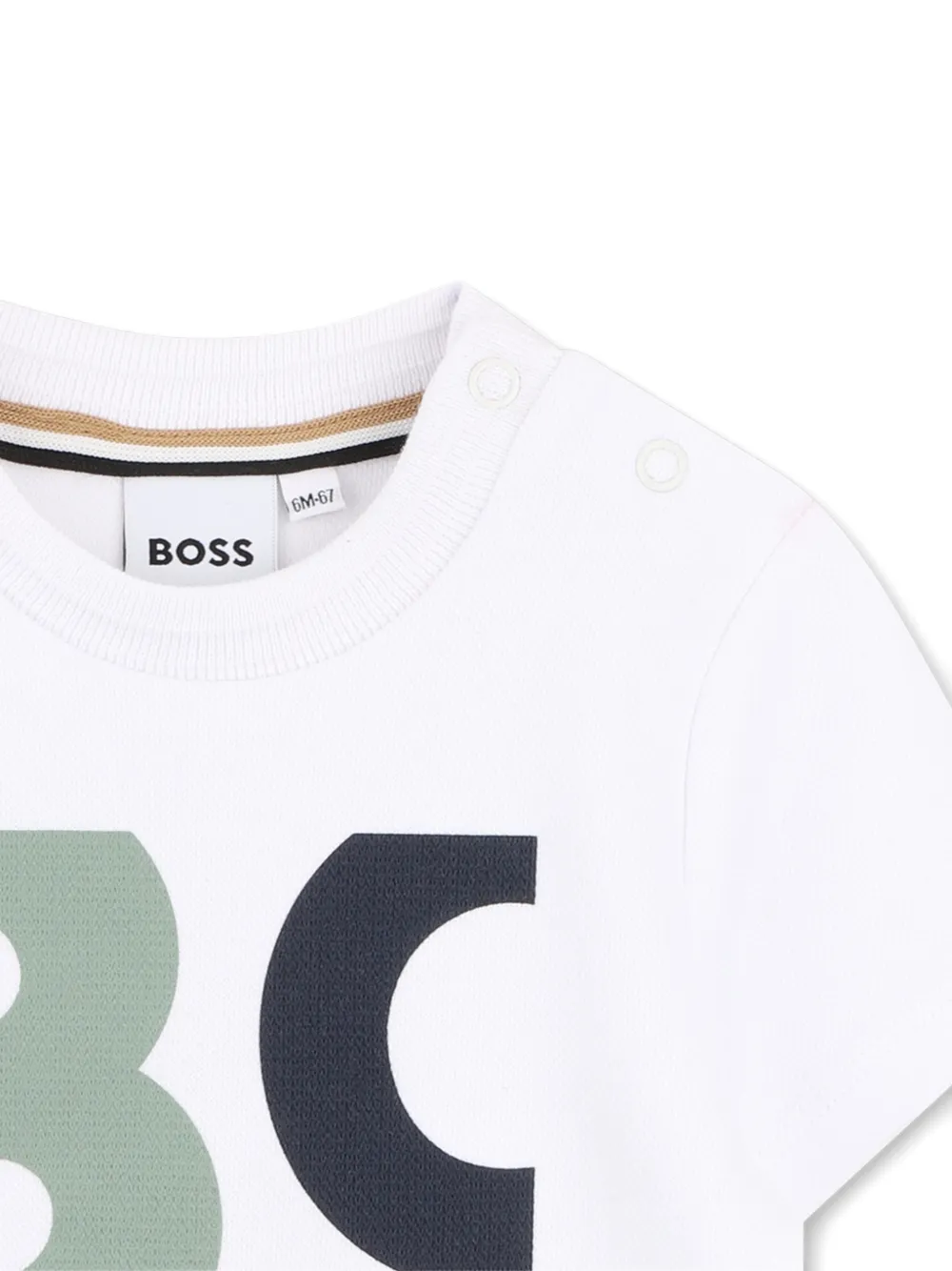 Футболка с графичным принтом Boss Kidswear, белый — фото 3