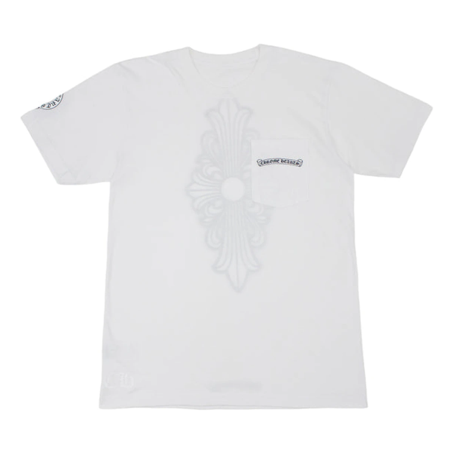 Футболка Chrome Hearts Floral Cross T-Shirt 'White', белый — фото 2