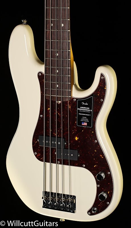 

Басс гитара Fender American Professional II Precision Bass V Fingerboard Olympic White