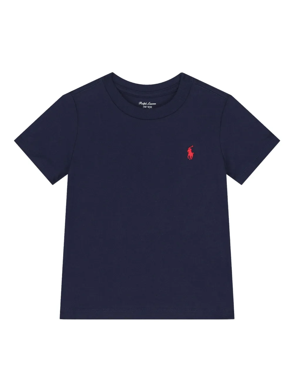 

Футболка с вышитым логотипом Polo Ralph Lauren Kids, синий
