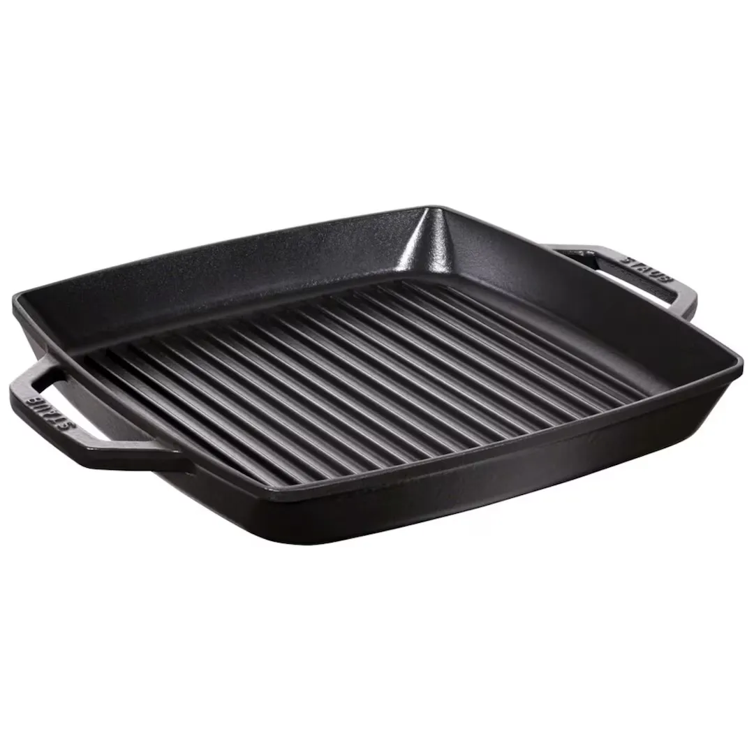 

Сковорода-гриль Staub с двойной ручкой, черный