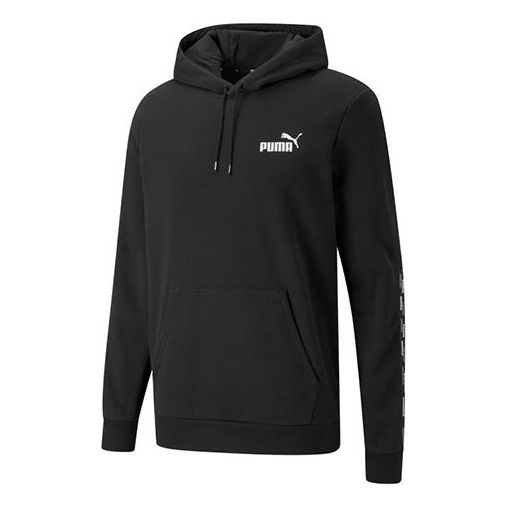 

Толстовка power tape fl logo pullover sports black Puma, черный