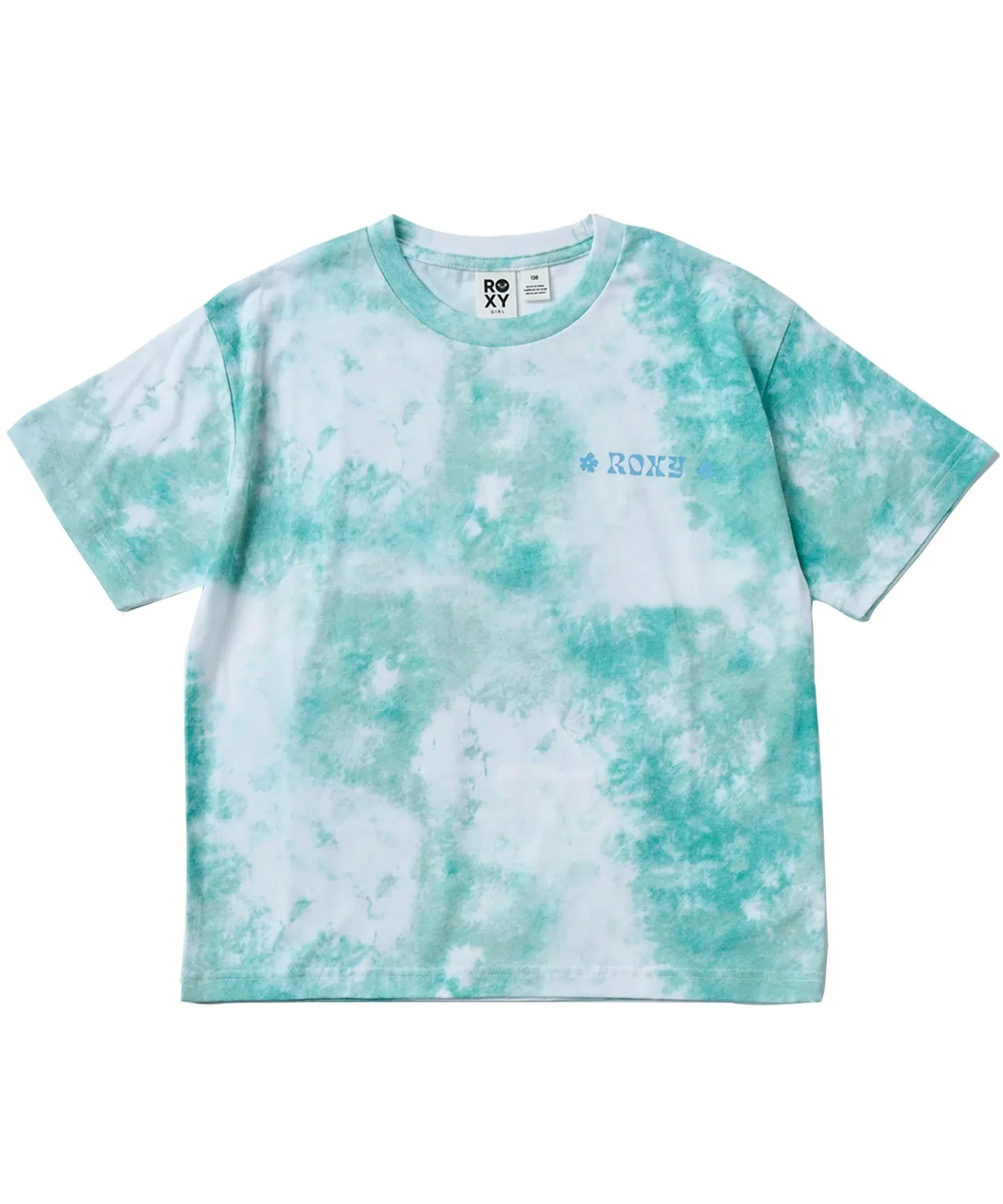 Детская футболка ROXY MINI SUMMER DREAMS с тай-дай принтом и принтом на спине — фото 2