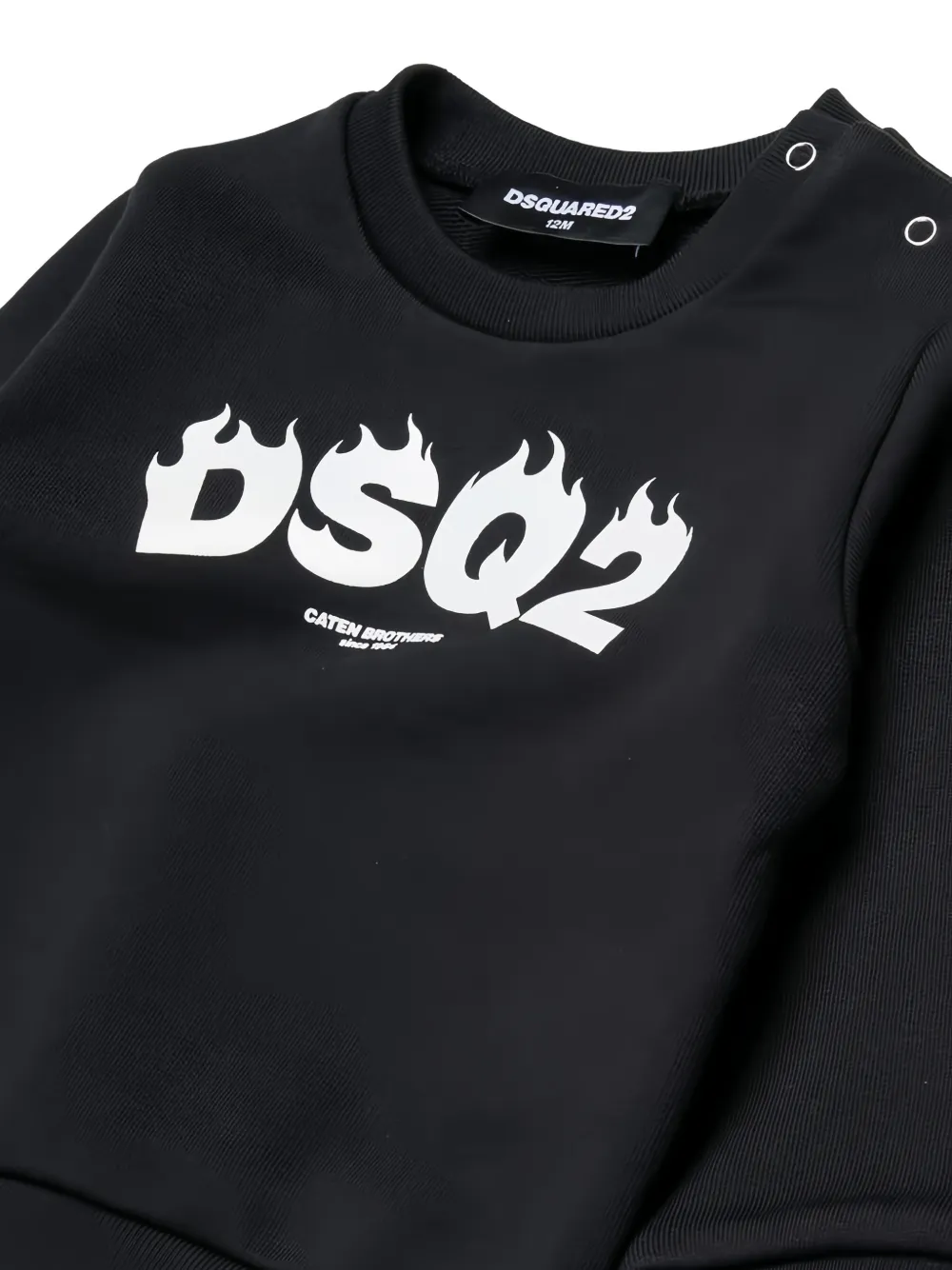 Свитшот с круглым вырезом Dsquared2 Kids, черный — фото 3
