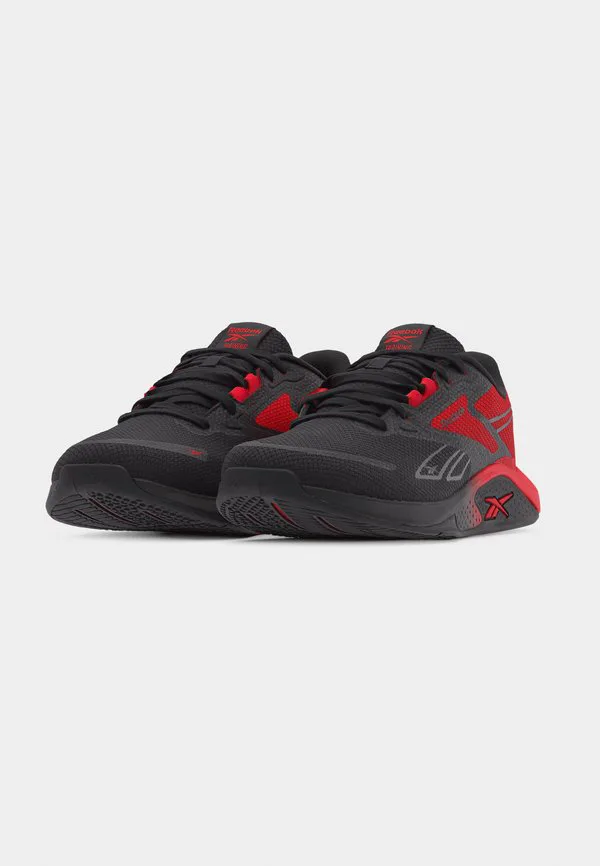 Кроссовки nanoflex 3 для тренировок Reebok, Black/Sport Red — фото 3