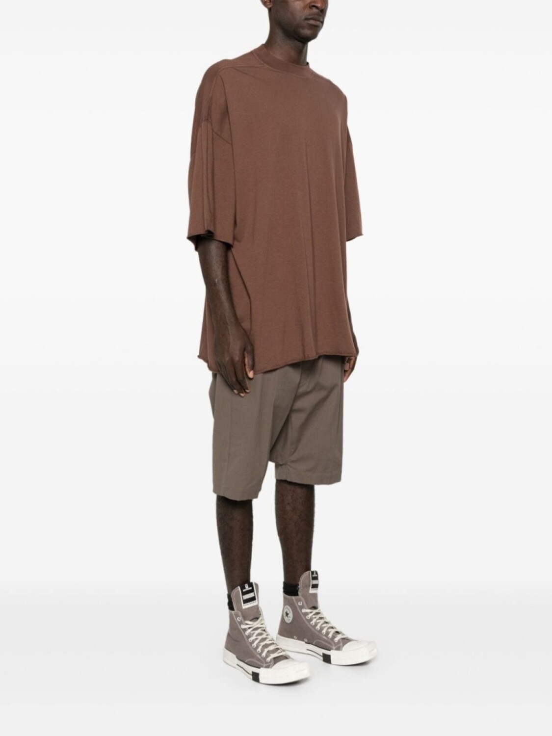 Rick Owens DRKSHDW футболка Tommy, коричневый — фото 3