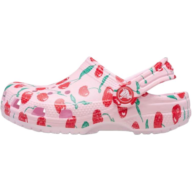 

Классические противоскользящие износостойкие низкие детские сандалии Clog Kids' Crocs, розовый