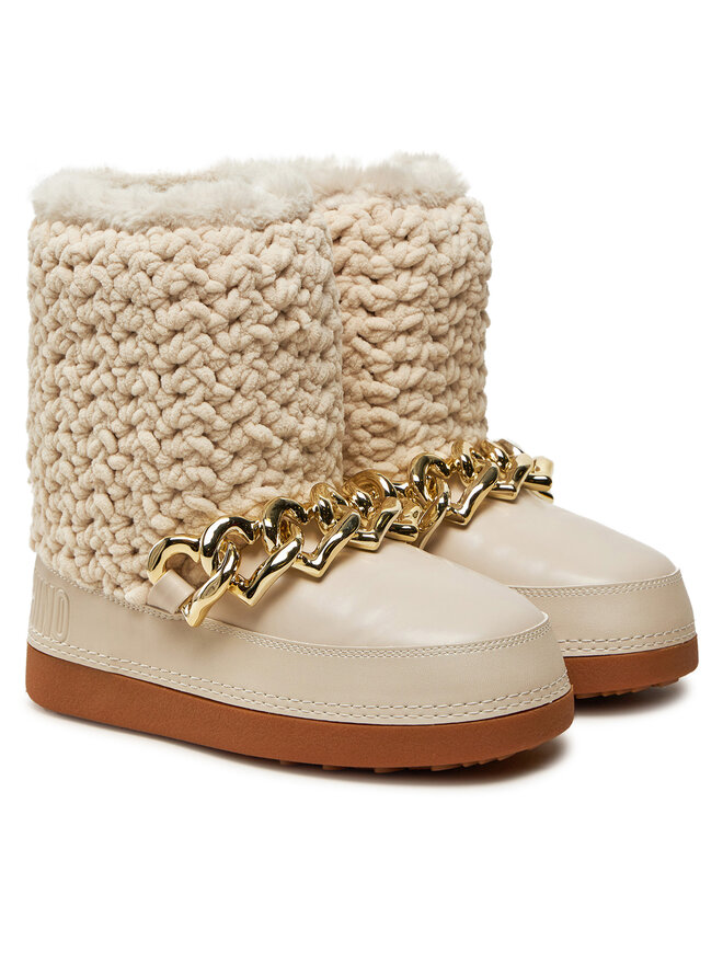Зимние ботинки LOVE MOSCHINO Botas de nieve JA24322G0LISI120, бежевый — фото 3