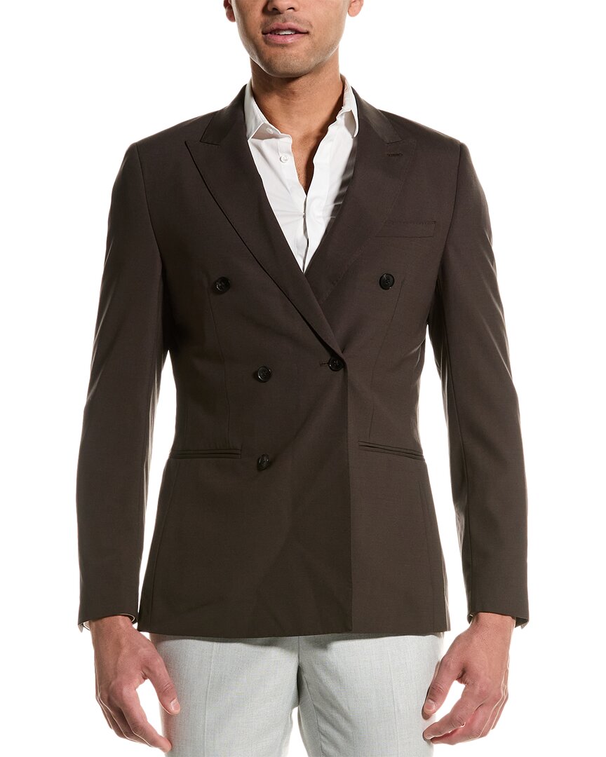 

Пиджак Reiss Roll из шерстяной смеси, коричневый