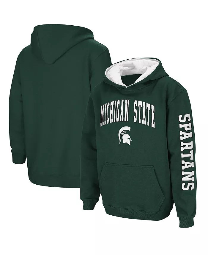 

Толстовка с капюшоном Big Boys Michigan State Spartans 2-Hit Team Colosseum, зеленый