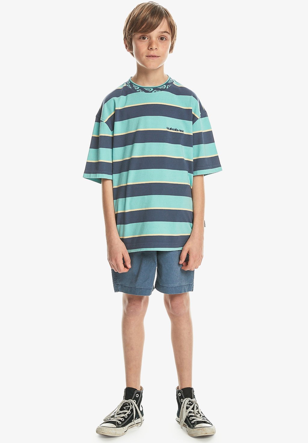 

Футболка с принтом STRIPE YTH Quiksilver, цвет crown blue stripe yth