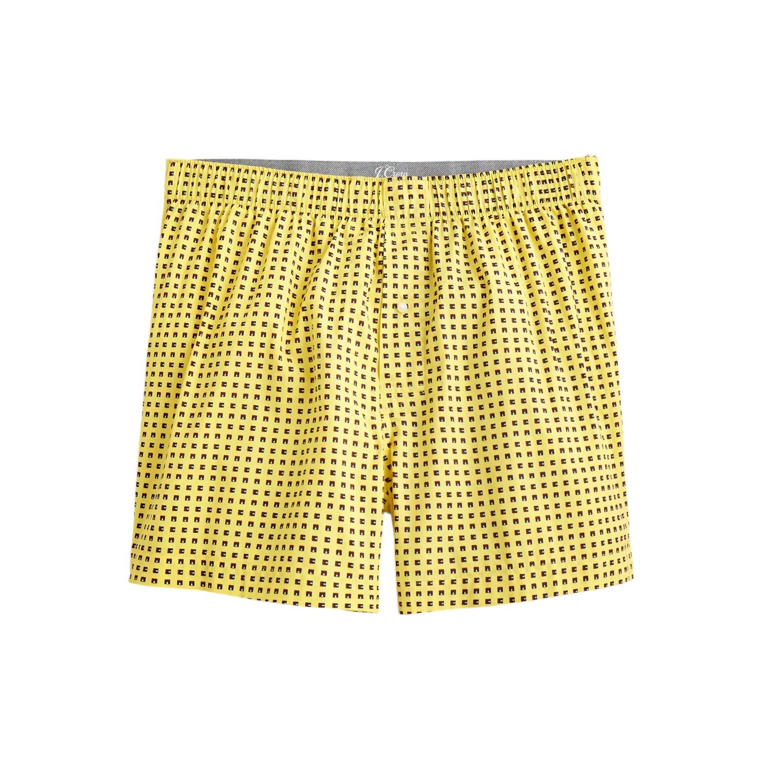 

Мужские боксеры с принтом желтого цвета J.Crew