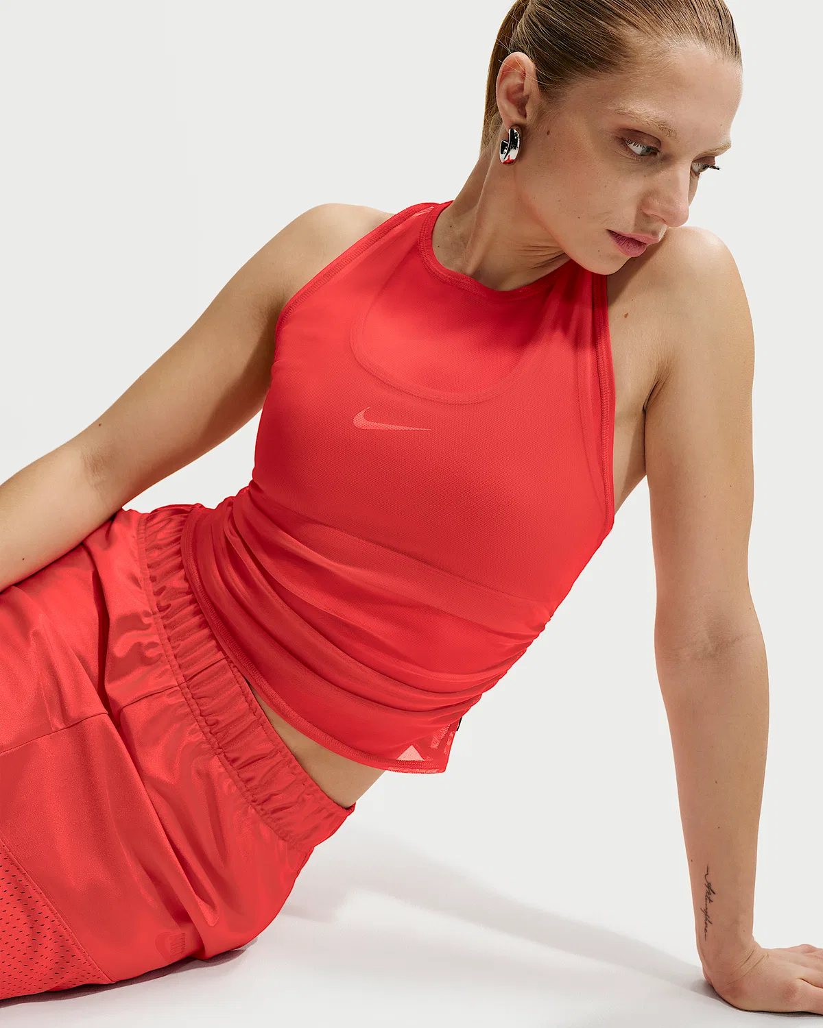 Женский облегающий топ Nike Sportswear, Light Crimson/Sail