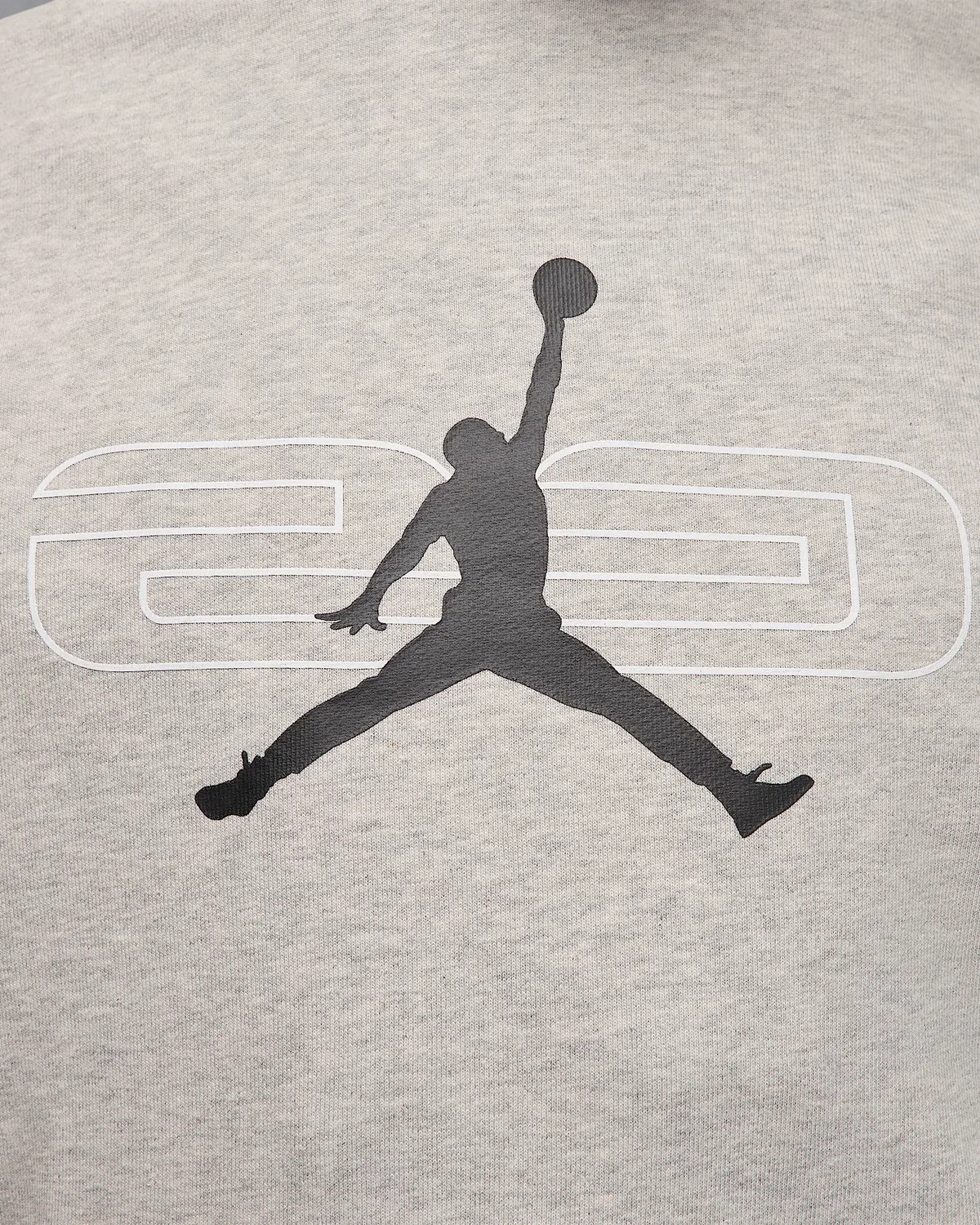 Мужское флисовое худи Jordan Sport Crossover, Grey Heather/White/Black — фото 4