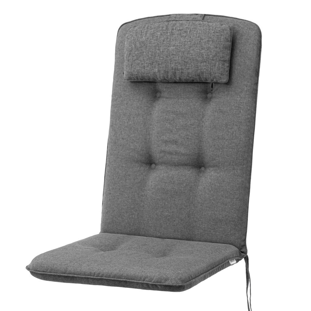 

HOBBYGARDEN для улицы/в помещении, подушка для сиденья, стеганое сиденье, подушка для садовой мебели, для стульев или шезлонгов, стеганая, диван, 121 x 50 x 6 см, графит, серый