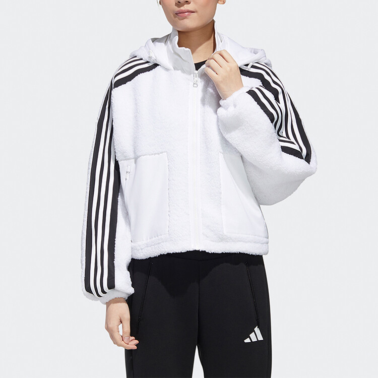 Бархатная куртка женская Off White Adidas — фото 3