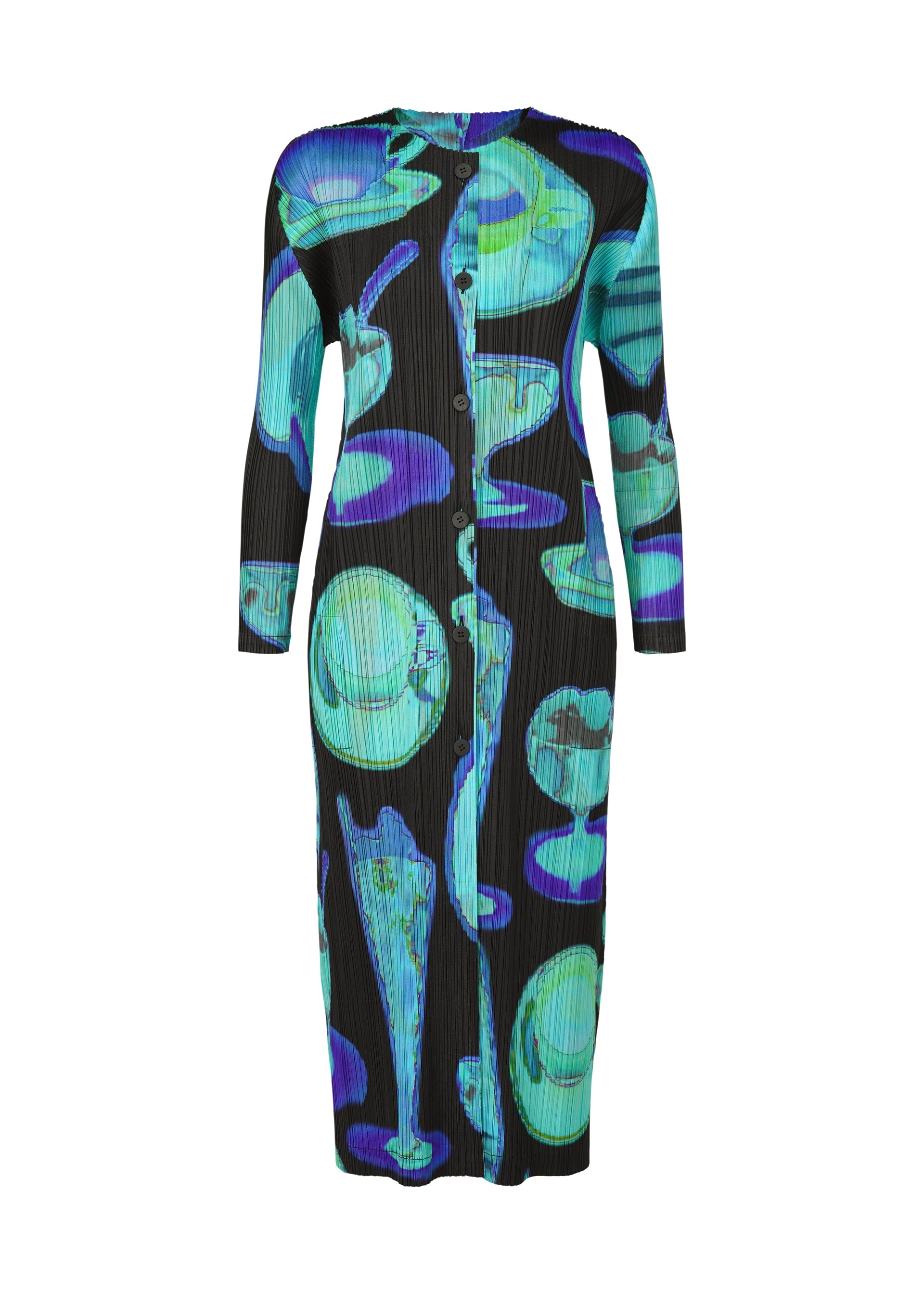 

Кардиган thermal foods Pleats Please Issey Miyake, черный