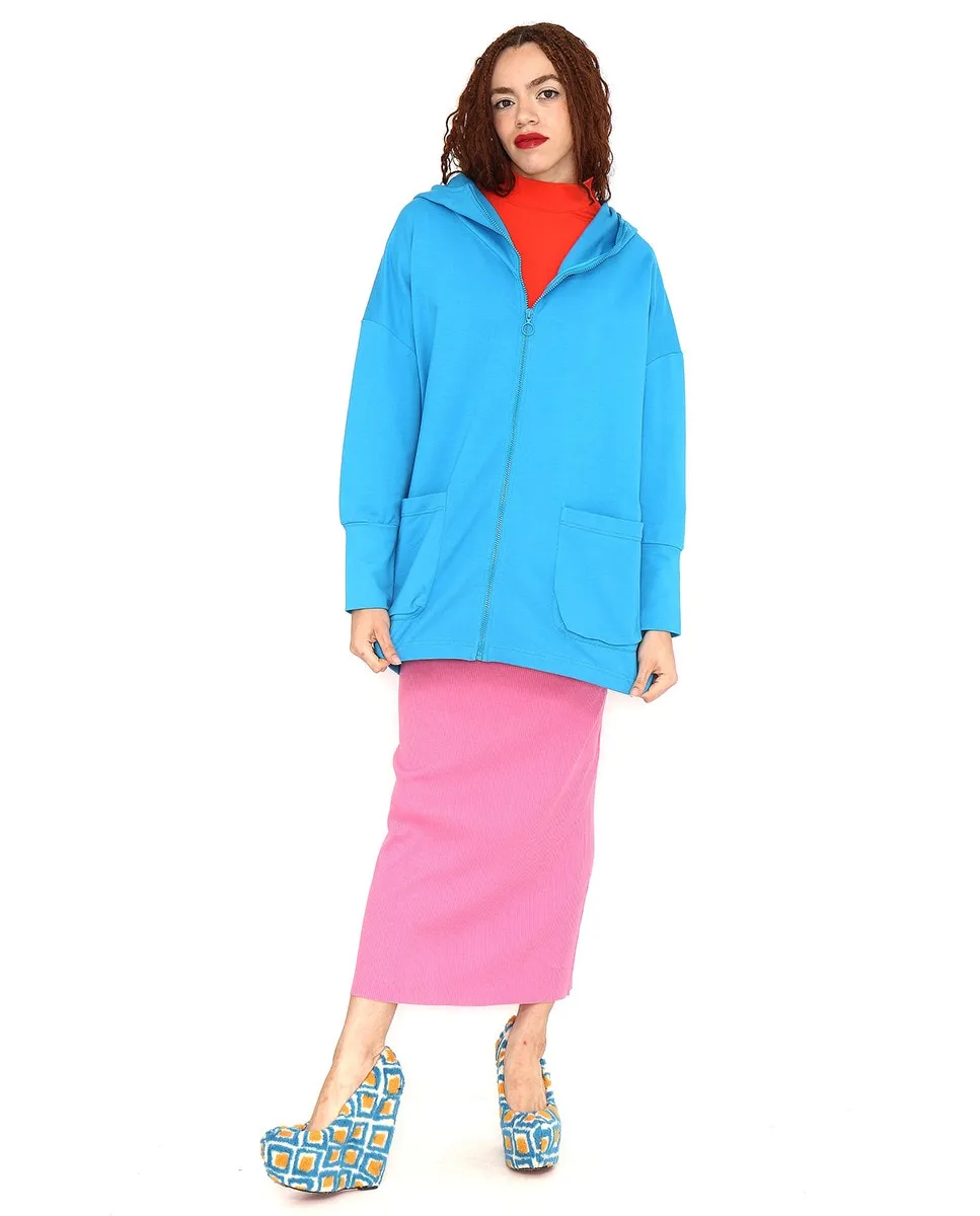 

Женская толстовка свободного кроя с капюшоном Cloud Agatha Ruiz de la Prada, голубой