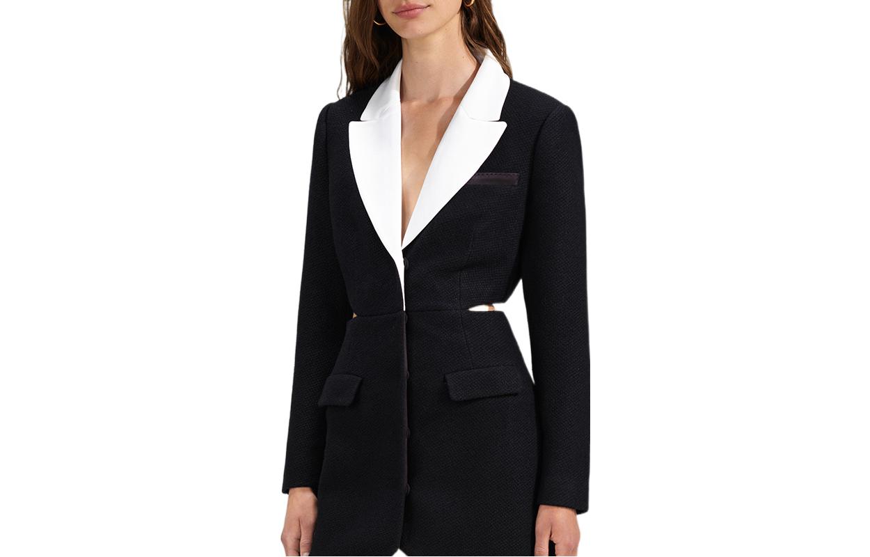 

Self-portrait Self portrait SS23 платье с длинными рукавами женское black