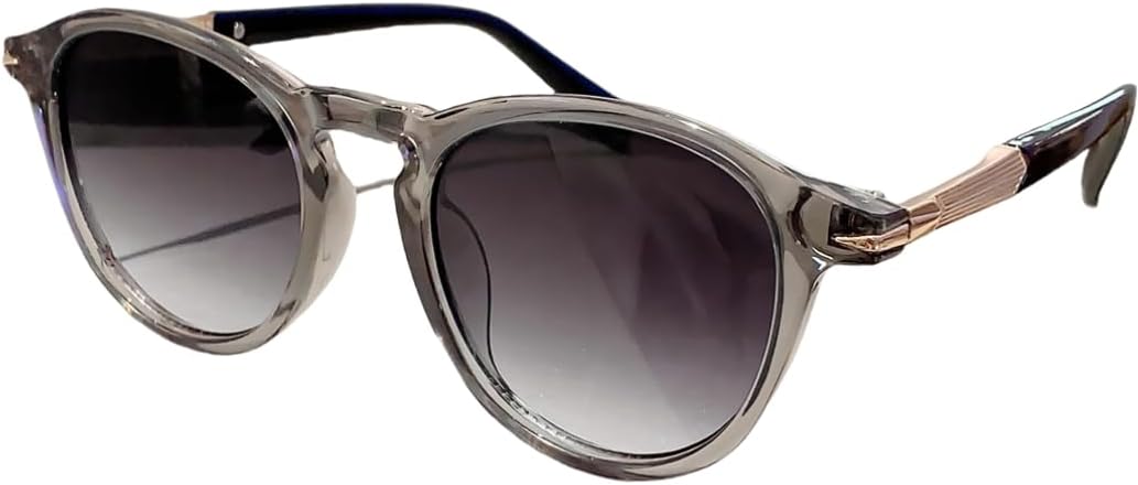 

Винтажные круглые солнцезащитные очки для мужчин, роскошные, с градиентным переходом, модные, с защитой от УФ-излучения UV400, для женщин TOIPASTN, C Grey-gradeint Grey