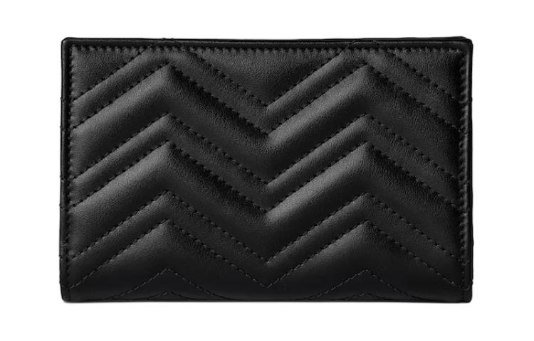 GUCCI Кошелёк GG Marmont из кожи для женщин Black — фото 3