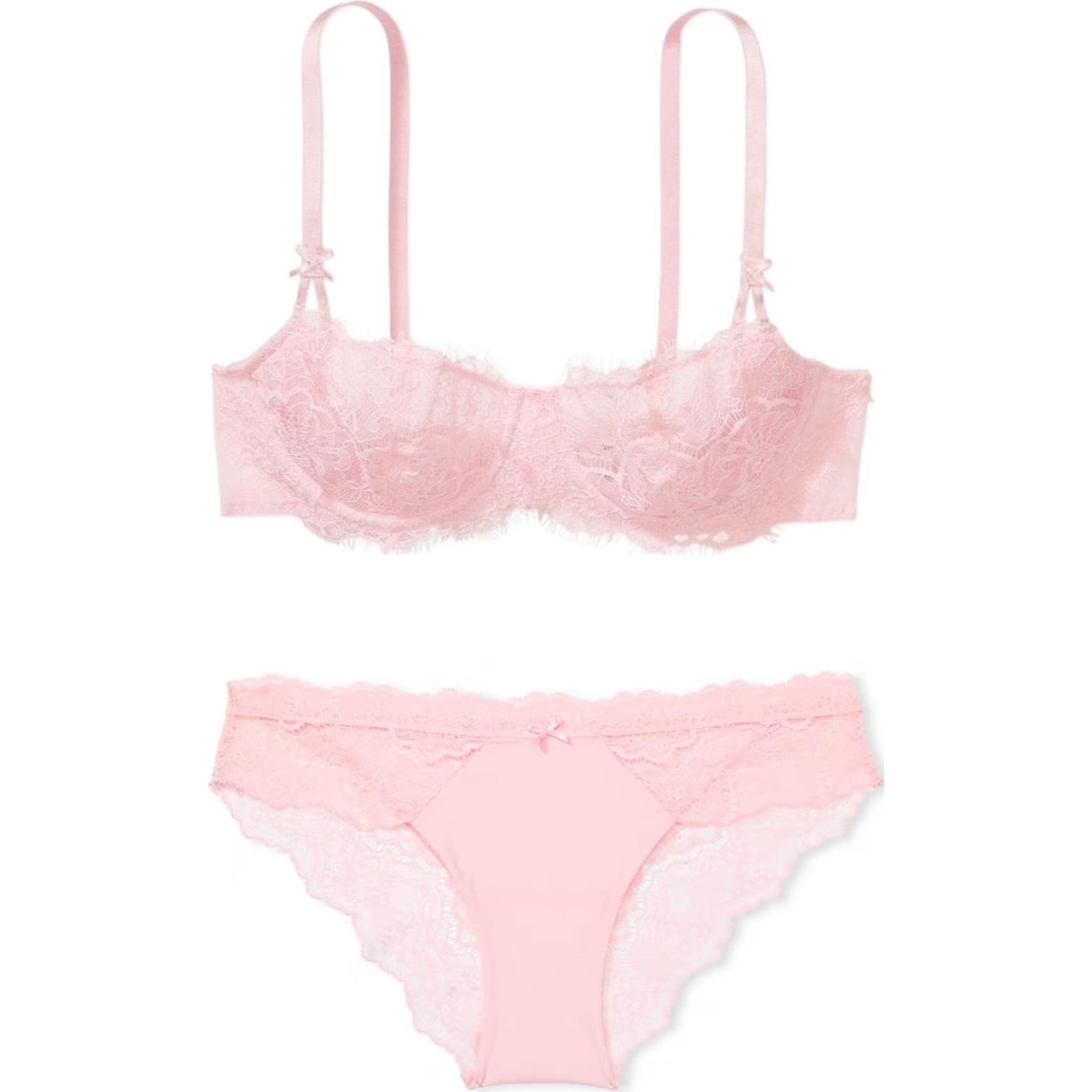 

Комплект нижнего белья женский розовый Victoria's Secret, Набор одежды (розовый+розовый)