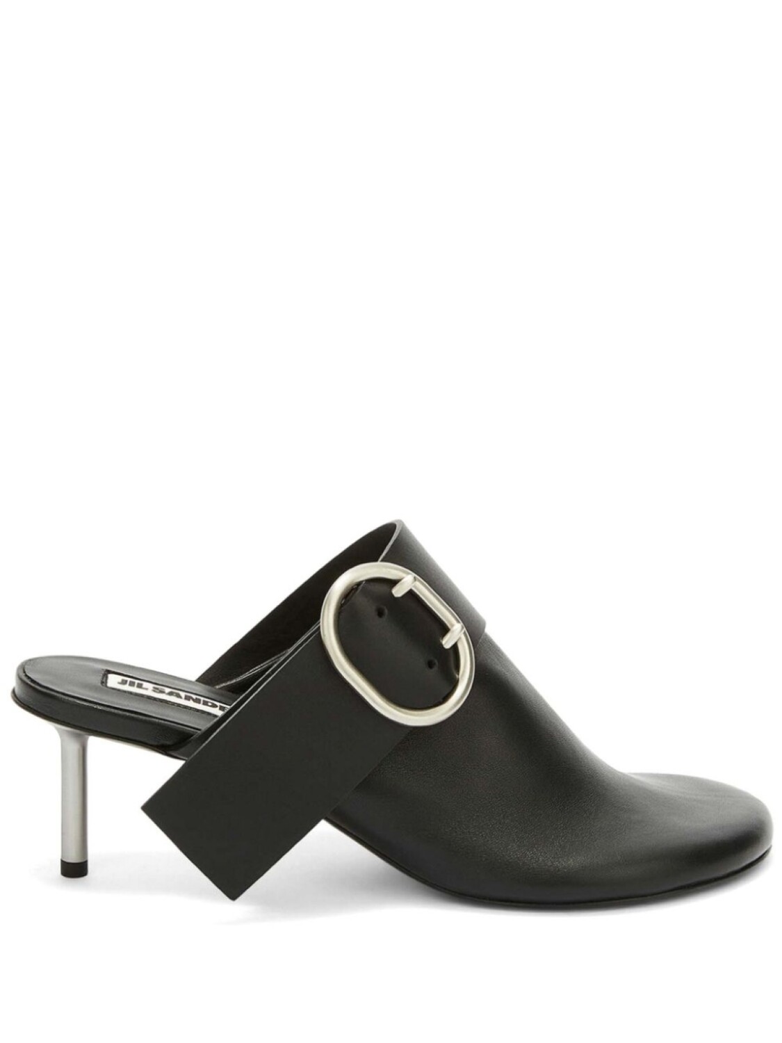 Jil Sander мюли с пряжкой, черный