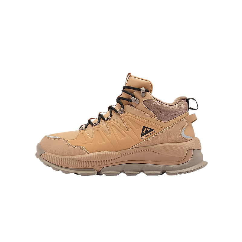 

Легкие и износостойкие высокие кроссовки для активного отдыха, мужские, табачного цвета QIAODAN, Tobacco