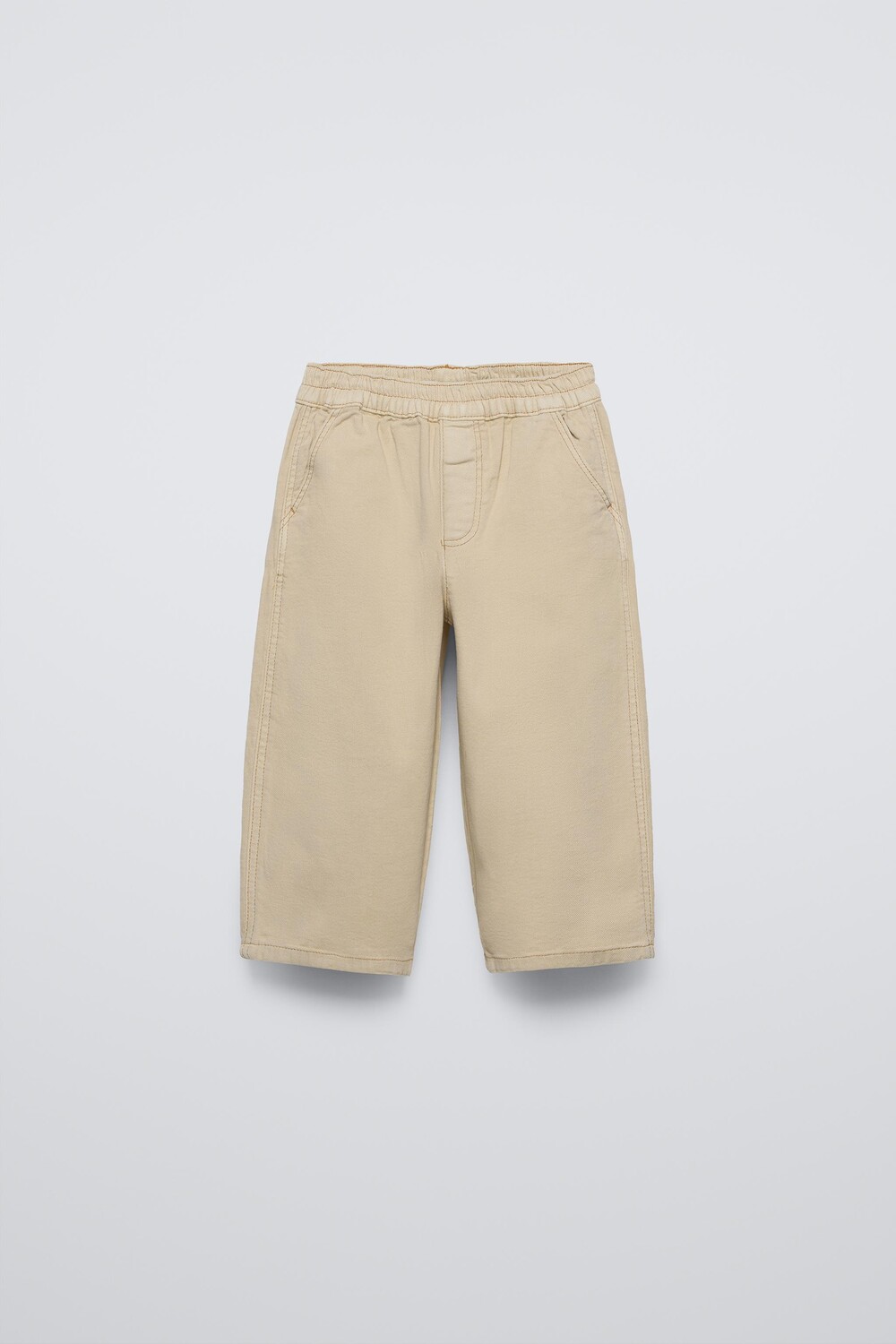 

Брюки с шитьем donald duc disney ZARA, экрю