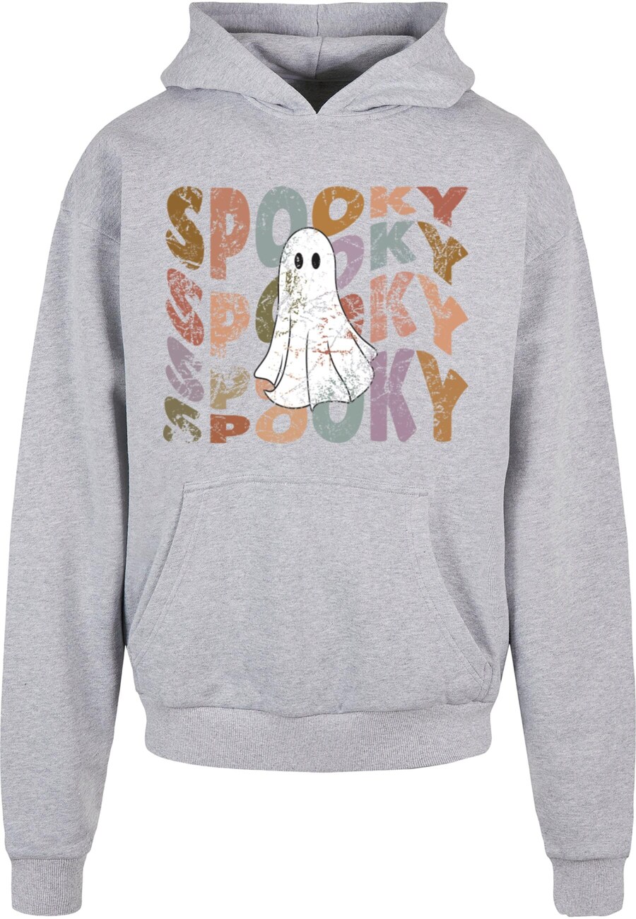 

Толстовка с капюшоном Merchcode Sweatshirt Halloween - Spooky Ghost, пятнистый серый