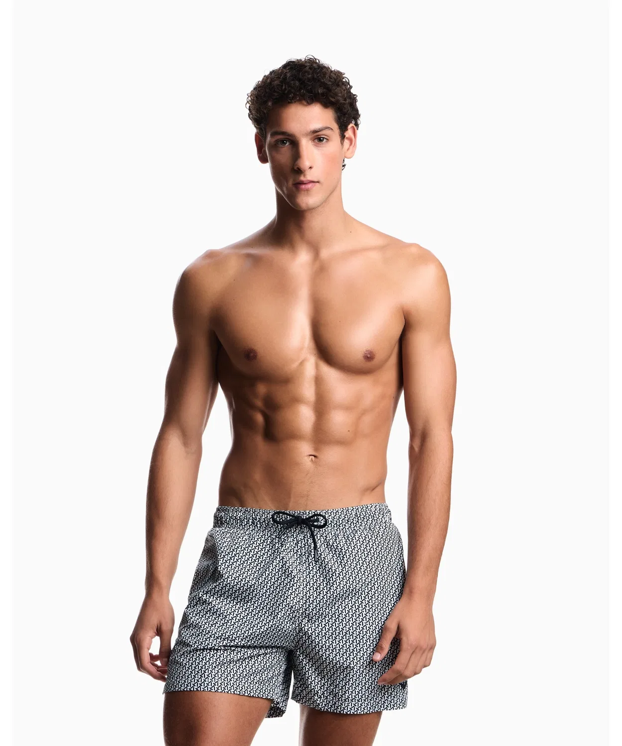 Плавки Emporio Armani с принтом, белые