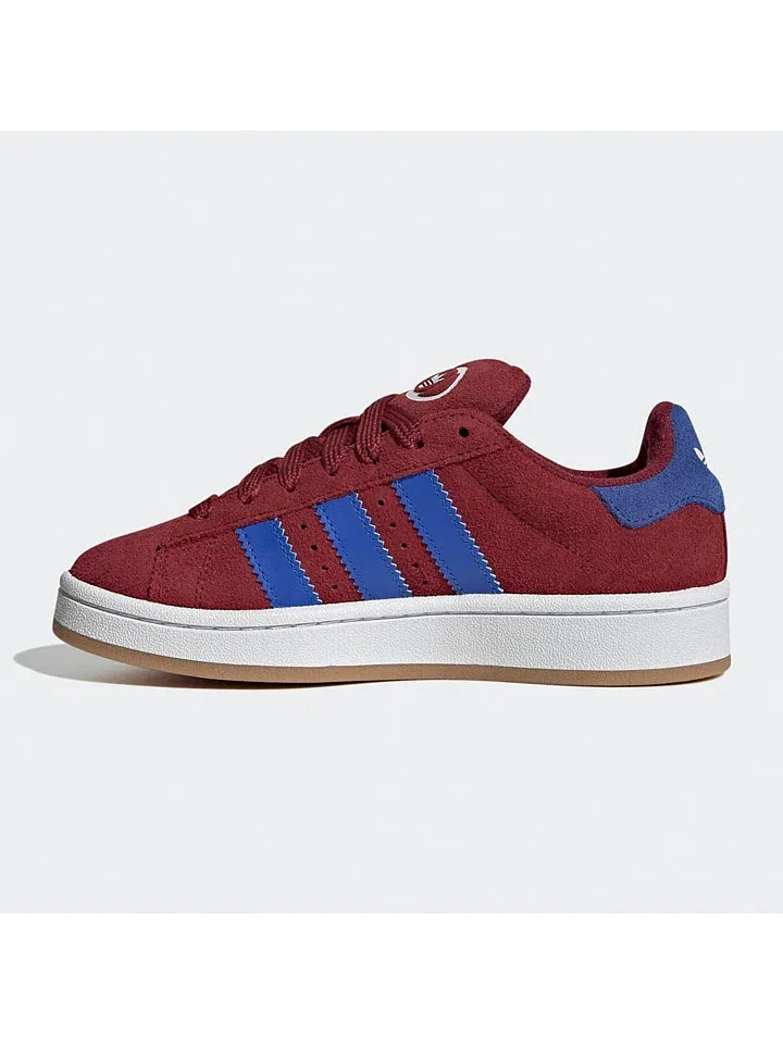 Кроссовки кожаные Adidas красный — фото 2