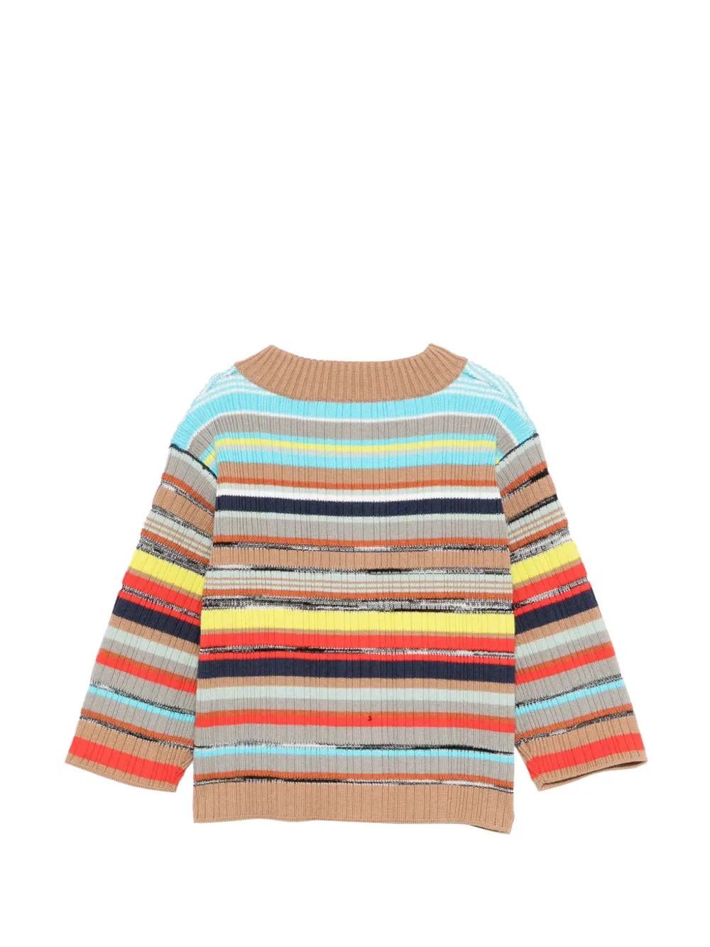 Кардиган в полоску с пуговицами Missoni Kids, нейтральный — фото 2