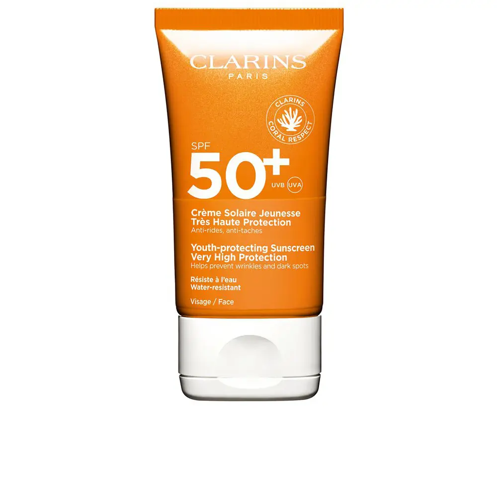 

Солнцезащитный крем Solar Crema Tacto Seco Rostro Uva/Uvb50+ Clarins, 50 мл