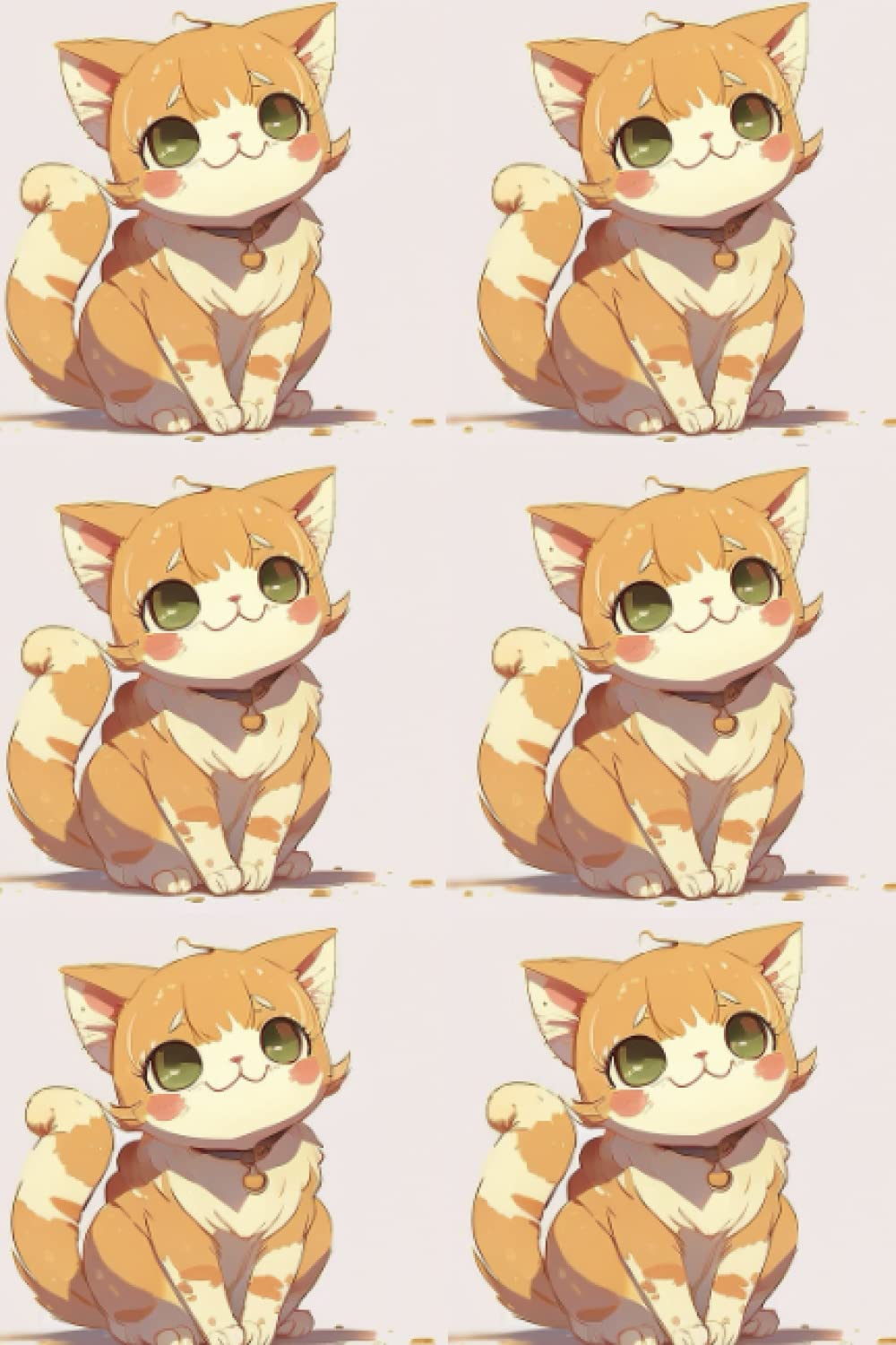 

Cuaderno con líneas 15.24 x 22.86 cm: Cuaderno con líneas con dibujo de gato al estilo anime (Spanish Edition) (Independently published)