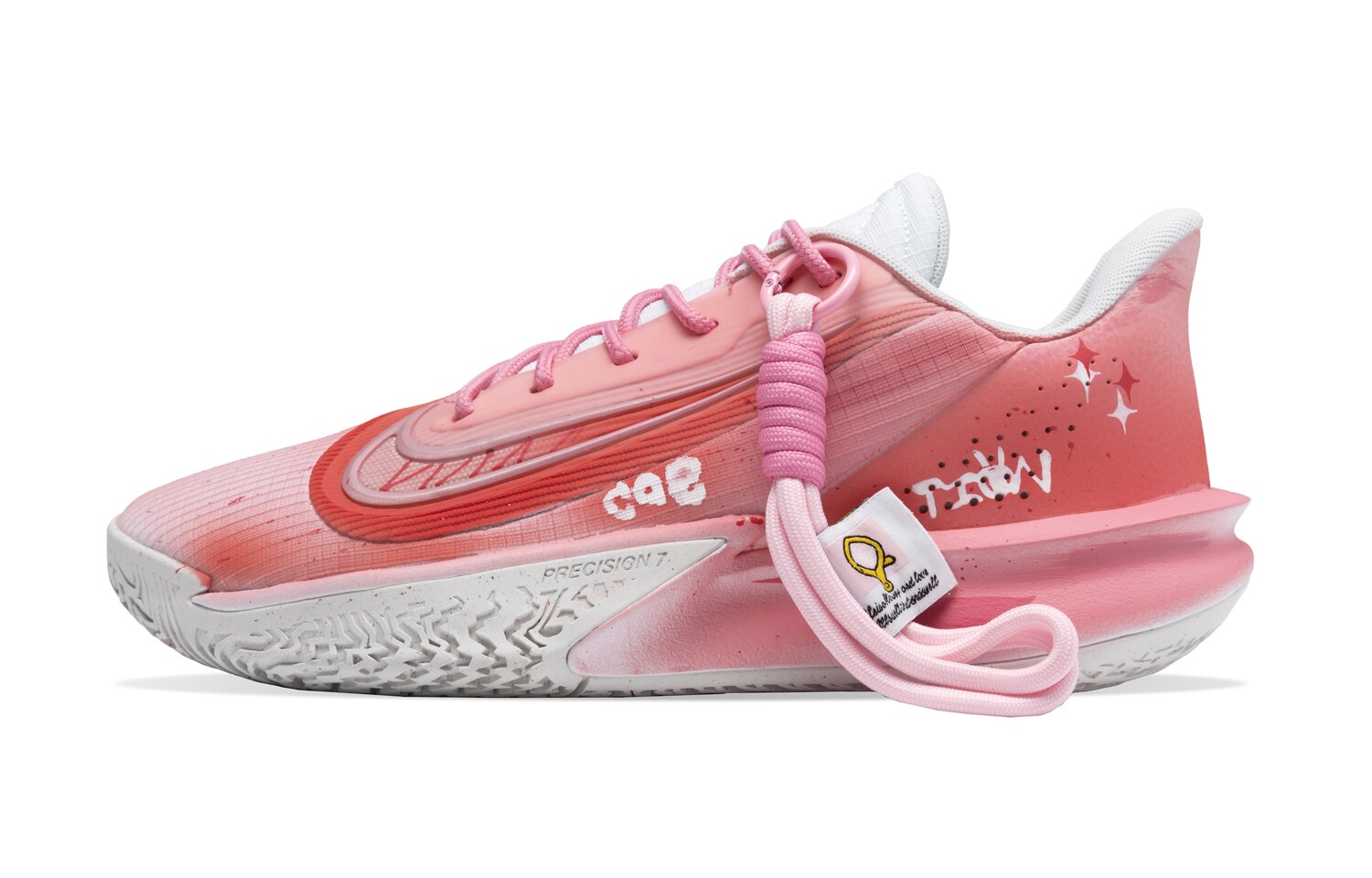 

Баскетбольные кроссовки Precision 7 Basketball Shoes Unisex Low-Top Pink/White Nike