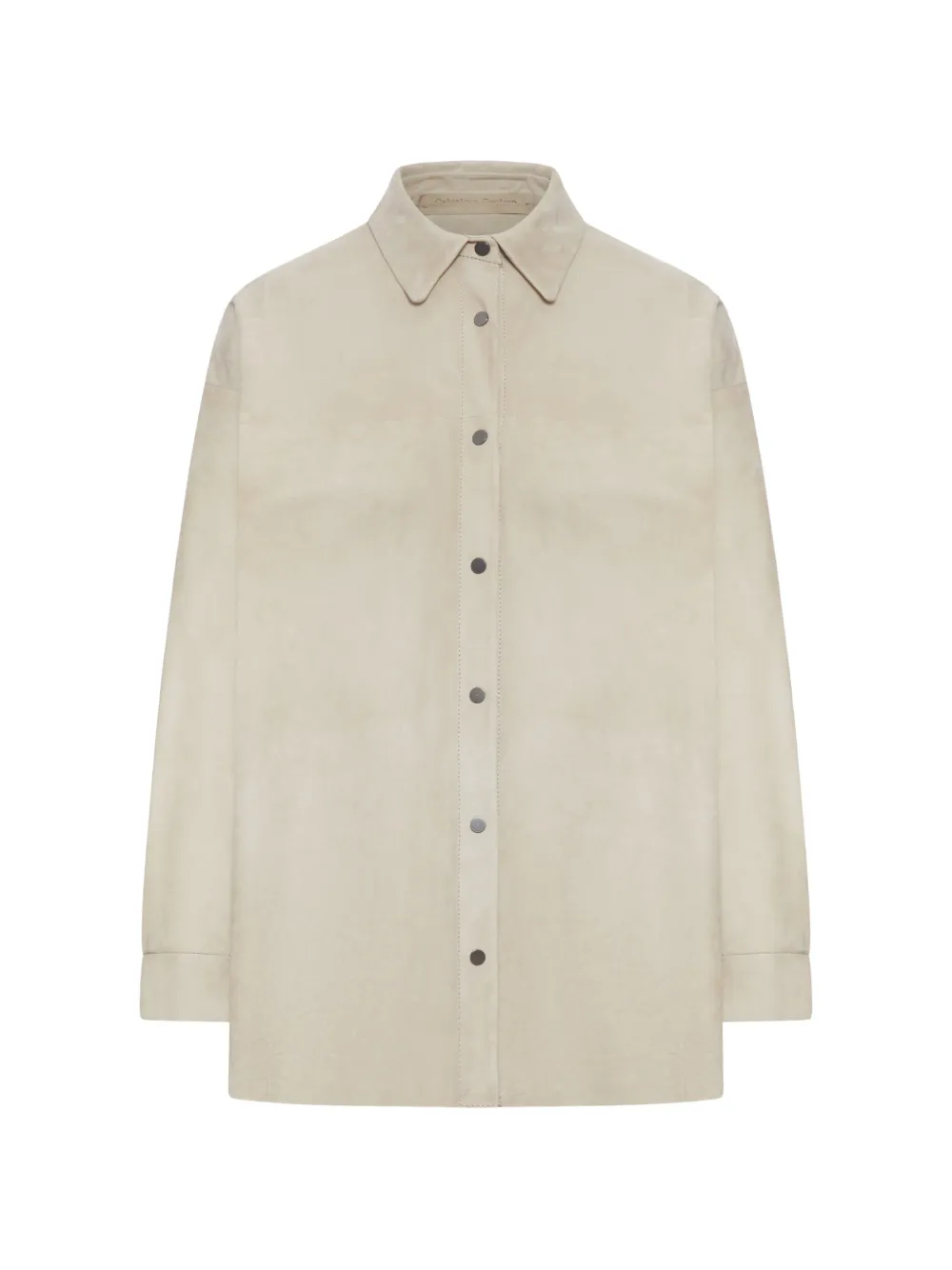 

Кожаная рубашка Salvatore Santoro, бежевый