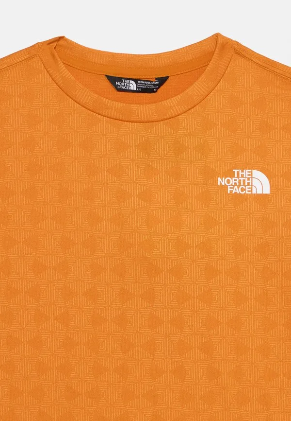 Футболка с тисненым принтом "пентадом" The North Face, Dust Orange — фото 4
