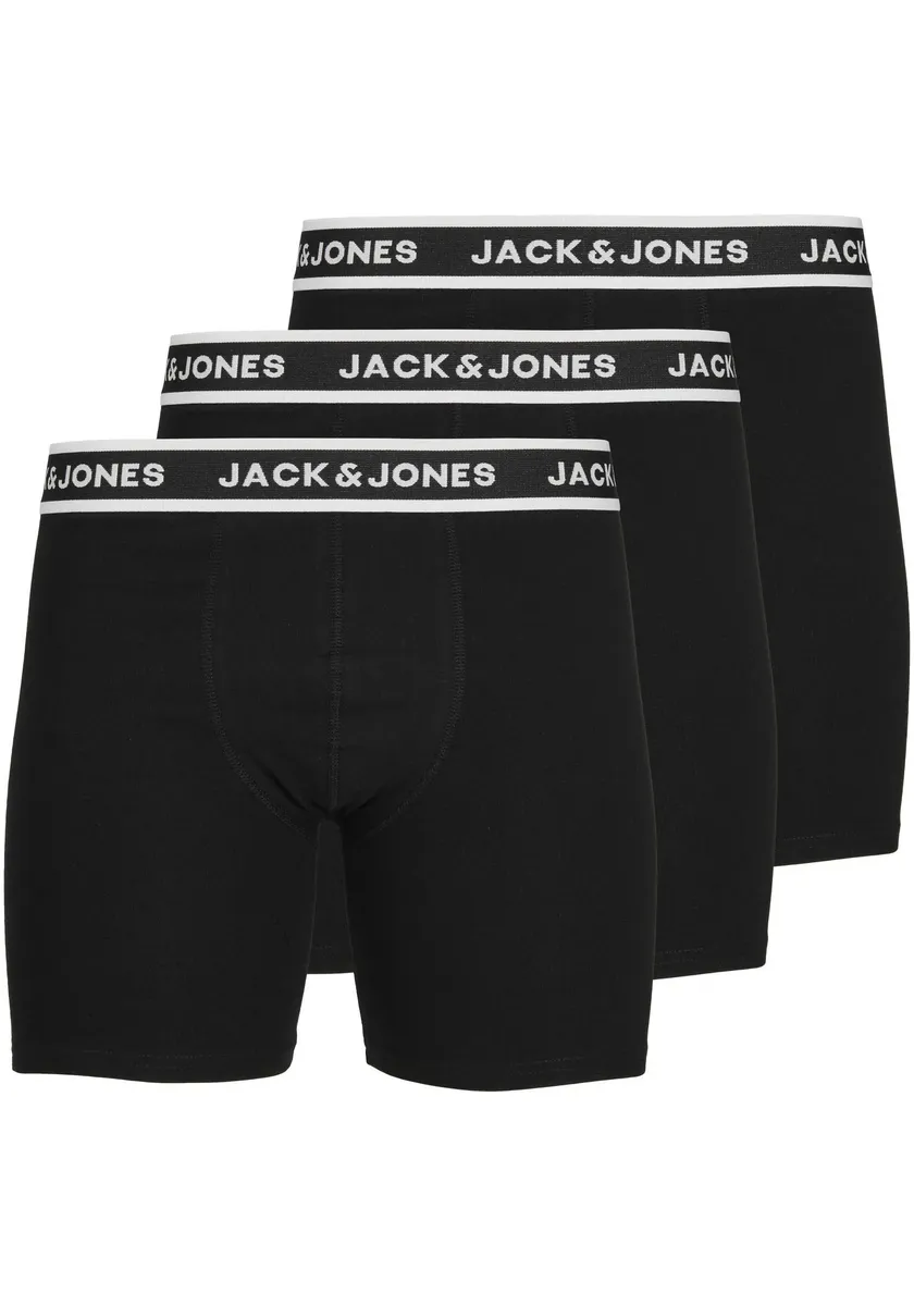 

Трусы-боксеры Jack & Jones "JACSOLID BOXER BRIEFS 3 PACK NOOS" (упаковка, 3 шт.), черный