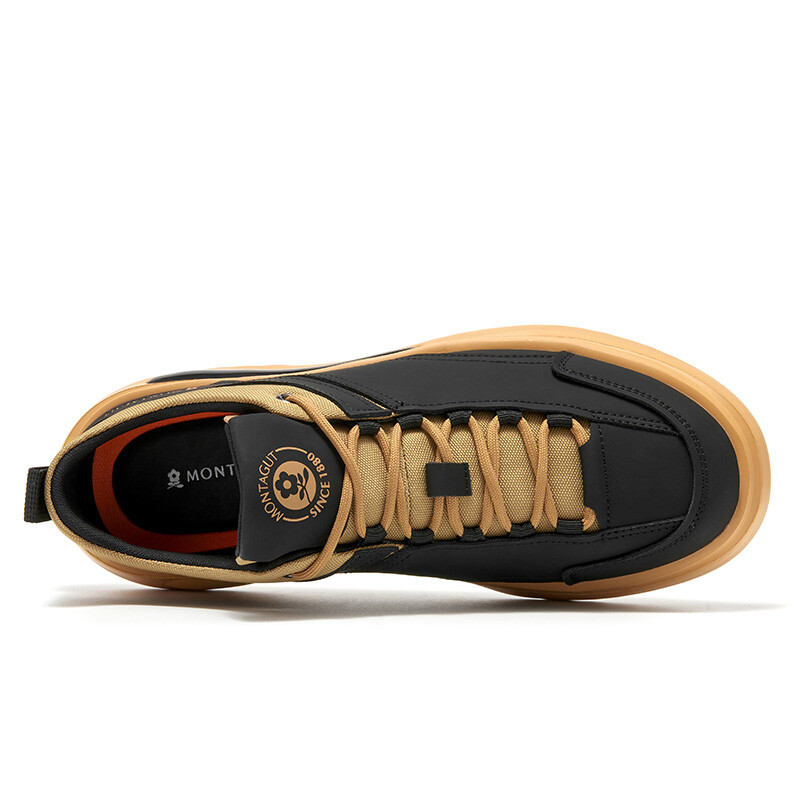 Кроссовки Montague Lifestyle Shoes Men Low-top, черный/коричневый — фото 4