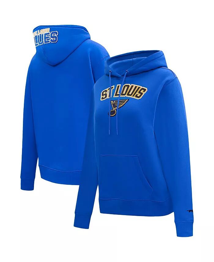 

Женская синяя классическая шенилловая толстовка с капюшоном St. Louis Blues Pro Standard