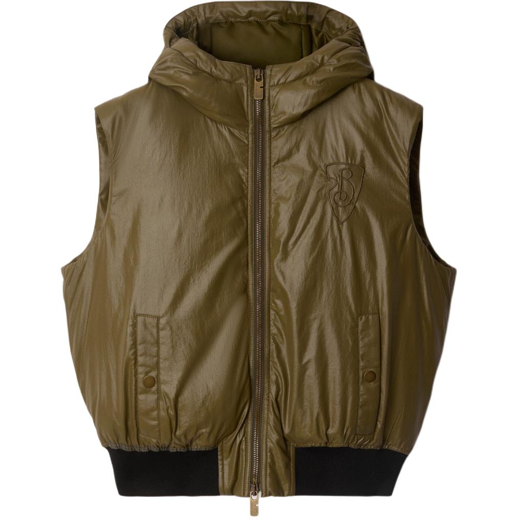 Куртка пуховая Burberry, женская, оливковый — фото 2