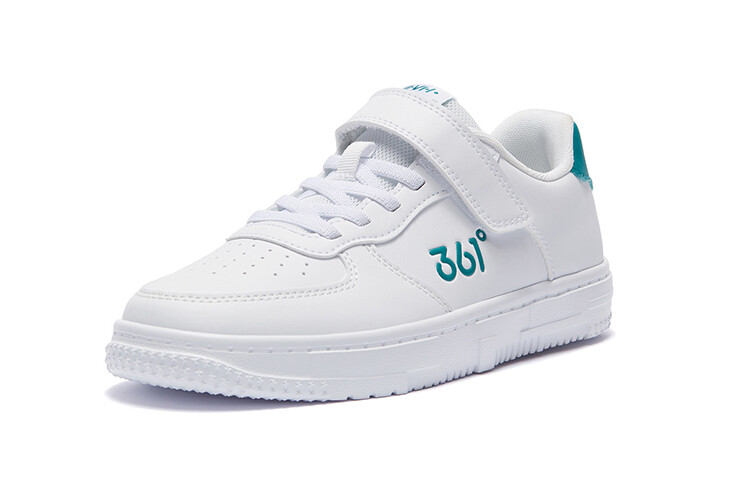 Детские кроссовки для скейтбординга Kids Low-top Белый/зеленый 361°Kids, зеленый — фото 2