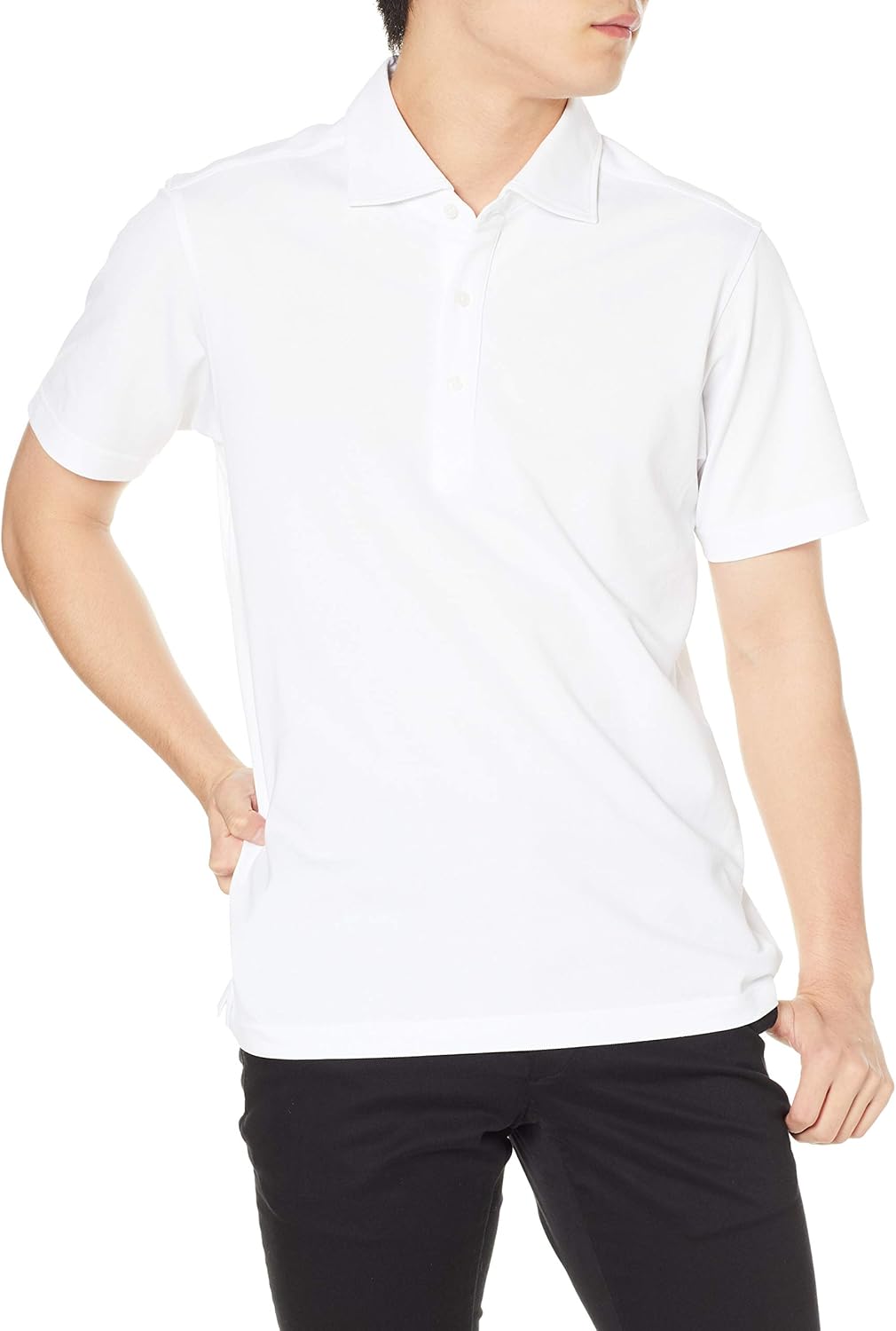 

Мужская рубашка-поло Bizkos 945000 Pretty Eyes Kanoko (с коротким рукавом и укороченным кроем) Bizcos, белый