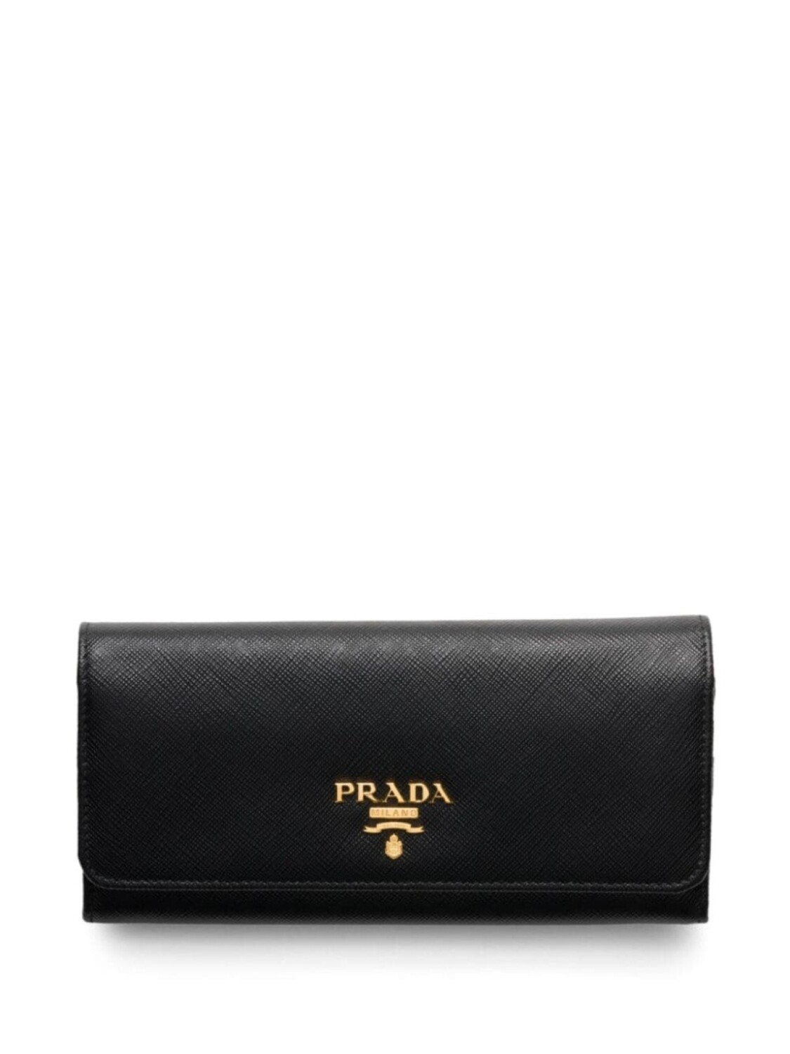 

Prada большой кошелек из сафьяновой кожи, черный