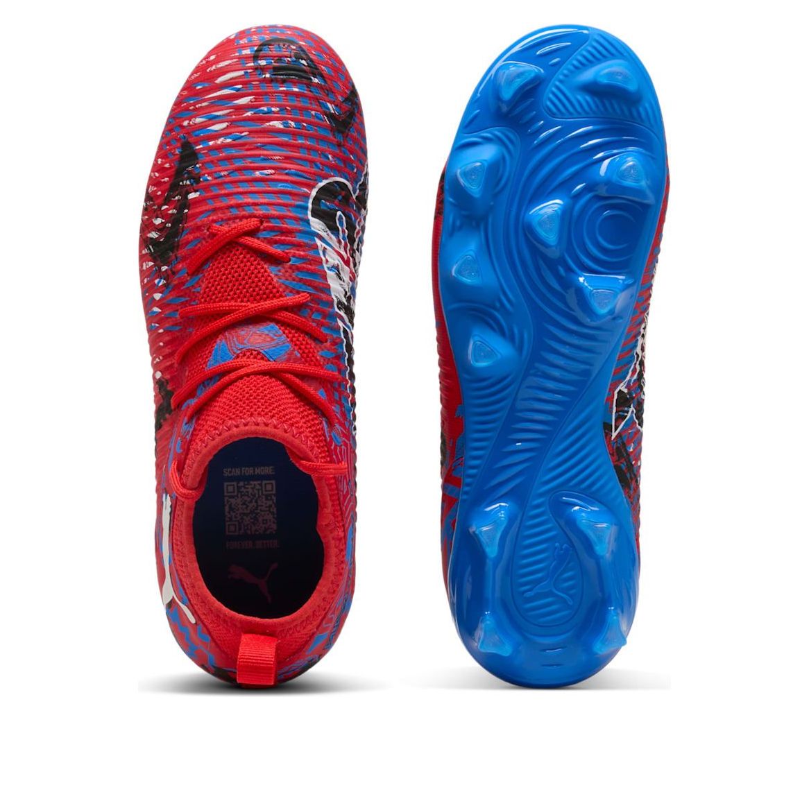 Кроссовки (GS) PUMA Future 8 Match Playmakers FG/AG 'PUMA Red PUMA Black Ultra Blue' — фото 3